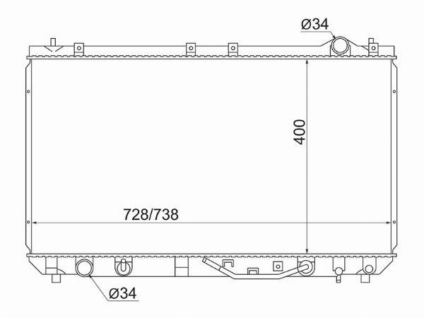 Радиатор  Toyota Camry