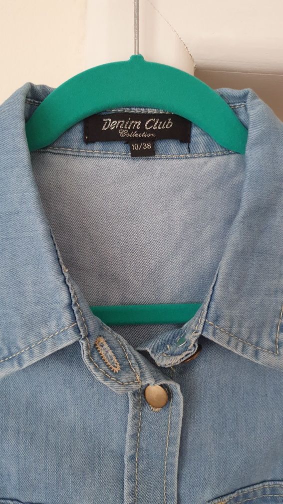 Cămașă lungă Denim