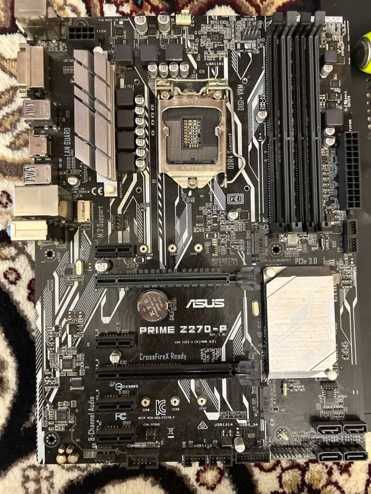 prime z270, ddr 4+8 2400mhz, pentium g4560, кулер, кейс.
