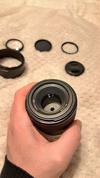 Obiectiv Sony FE 50 mm f 1.8 + filtre