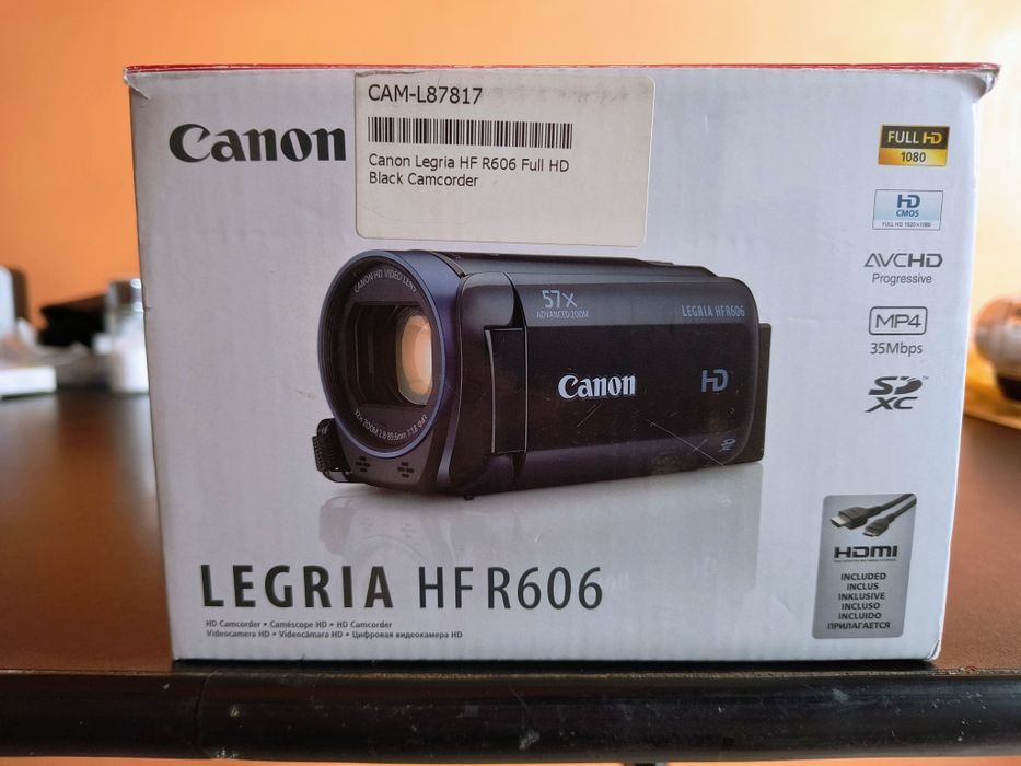 Canon LEGRIA HF R606 Full HD Camcorder Black - дигитална фотокамера