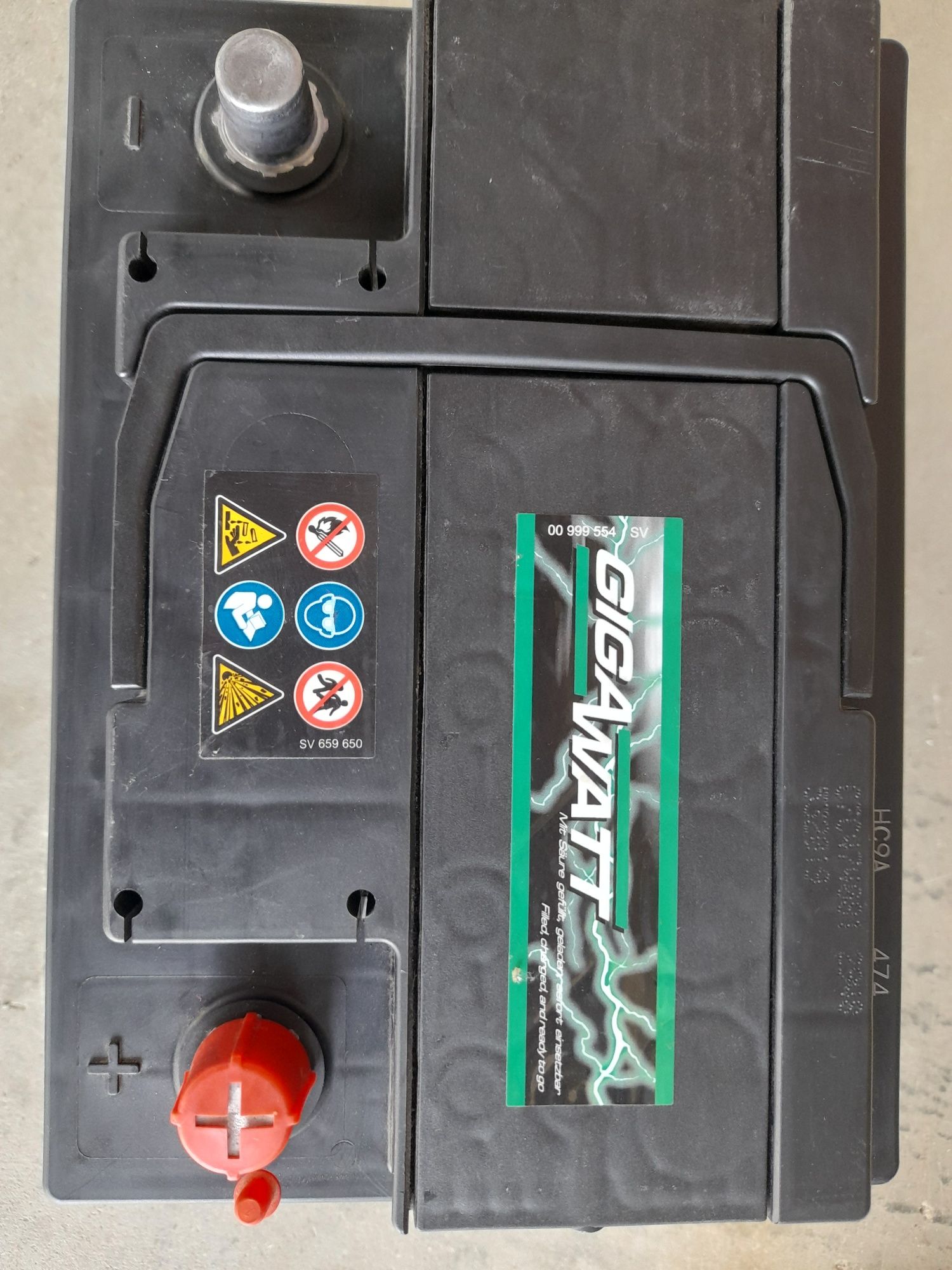 Акумулатор GIGAWATT 12V, 60AH, 540A