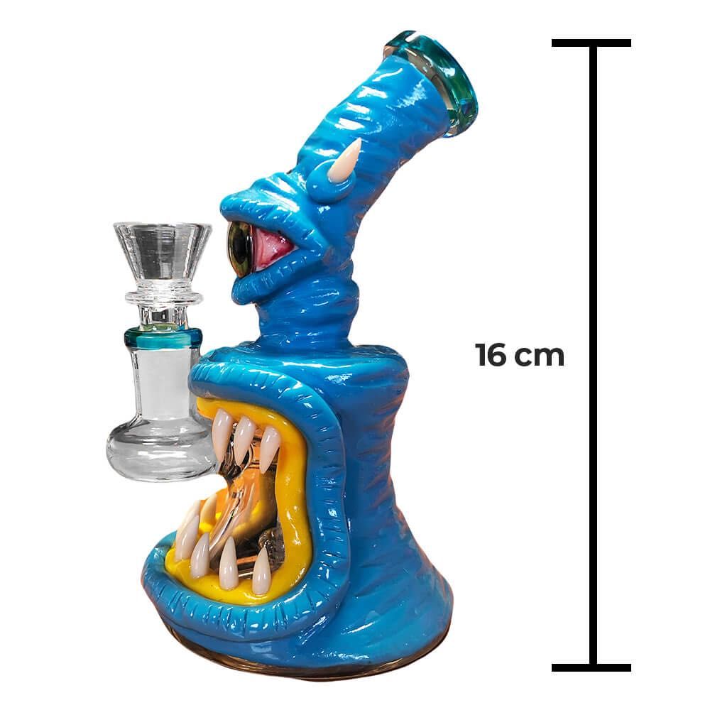 Bong tutun Monster Glass-Clay plante sau ulei - Pictat manual