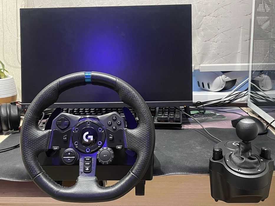 Руль logitech g923 trueforce + шифтер