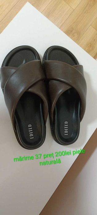 Papuci piel dama