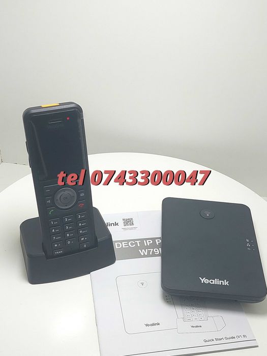 Yealink W79p Telefon Ip Negru 20 Linii Tft Wifi 10 Sip