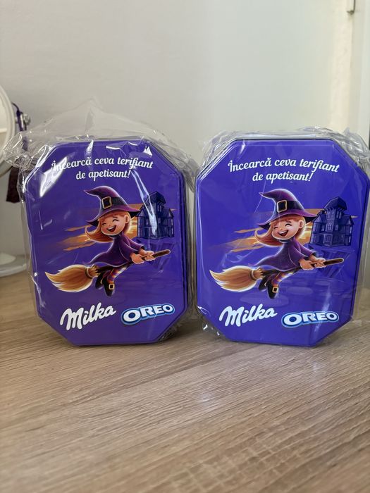 2 Cutii Milka metalice