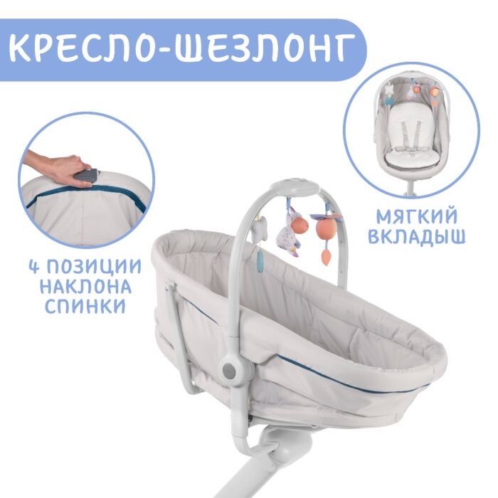 Кроватка - шезлонг - стульчик Chicco baby hug 4 в 1