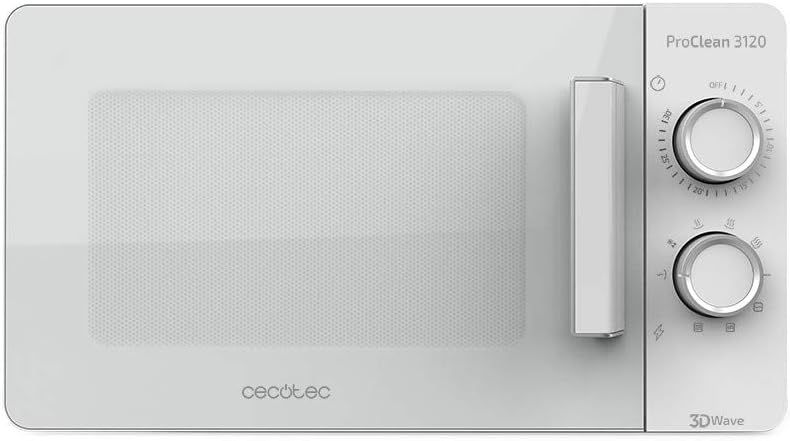 Cuptor microunde Cecotec 20L grill alb, 3DWave, 700W | 015219