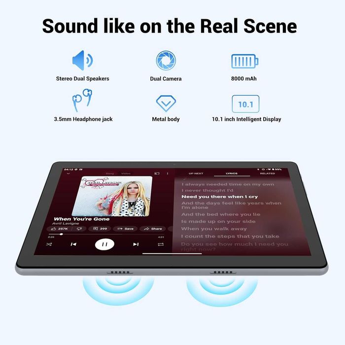 Таблет Iphone FORUSER 10" Android 14 Octa 2.0GHz 5G 36GB RAM 128GB РОМ