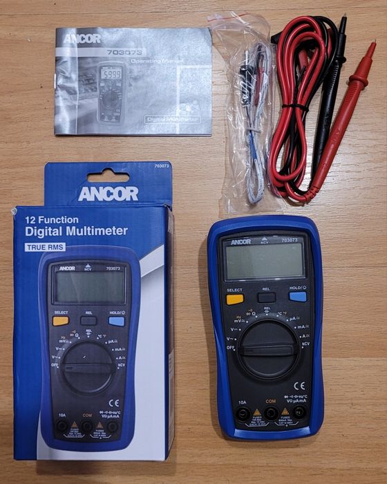 Multimetru digital 12 functii, true RMS, Ancor 703073 - NOU