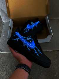 Adidasi nike air force 1 lightning strike custom(nu yeezy,jordan)
