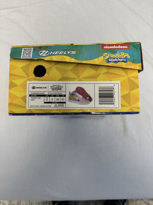 Pantofi sport cu roti Heelys - SpongeBob marimea 34