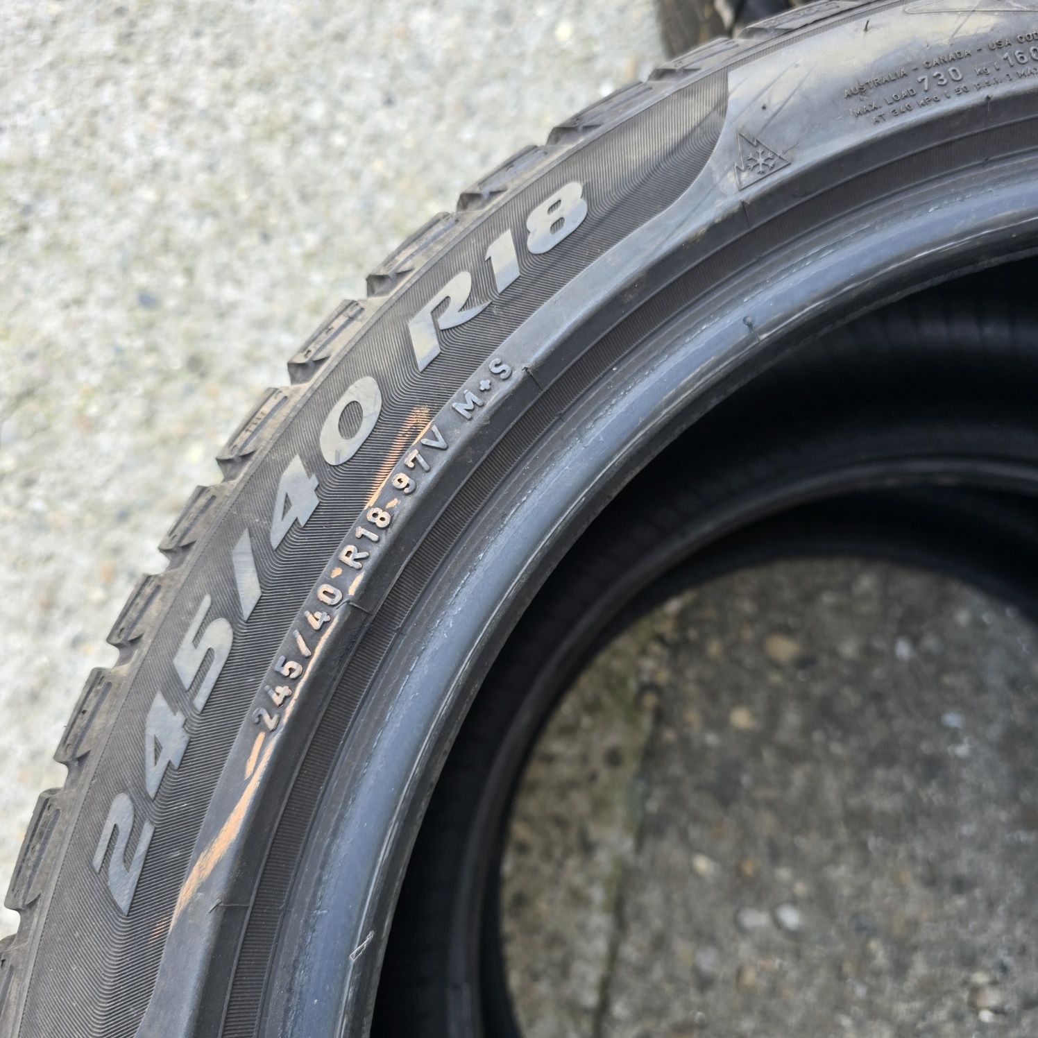 2x 245/40/18 M+S PIRELLI Stare impecabila