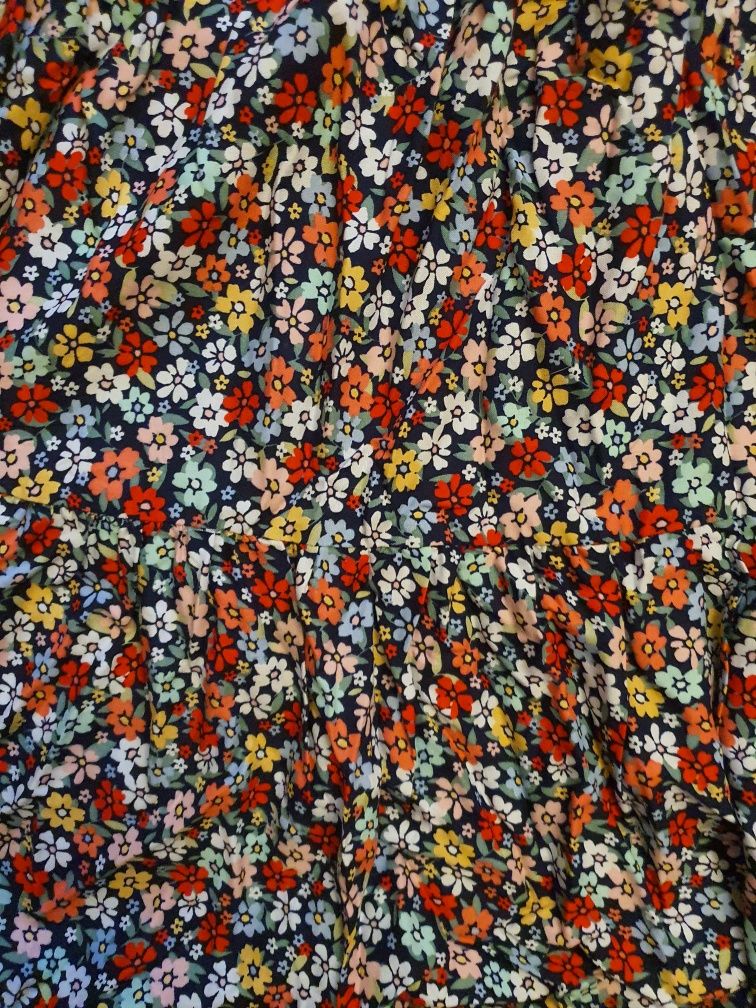 Rochie fete, floral, multicolor, vascoza, 140, H&M, noua