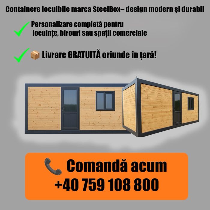 Vand containere modulare container tip vitrina container lambriu