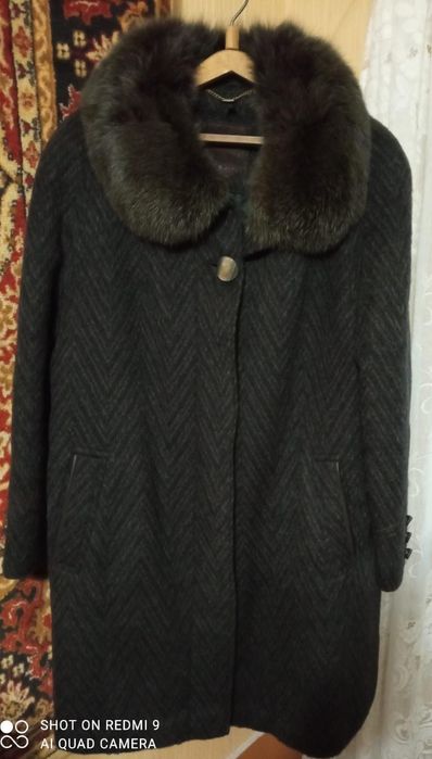 Пальто кашемир натуральный мех