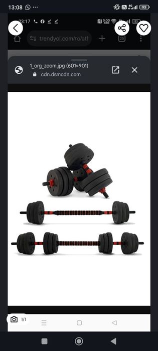 Set gantere Noi 2x 15,5 kg