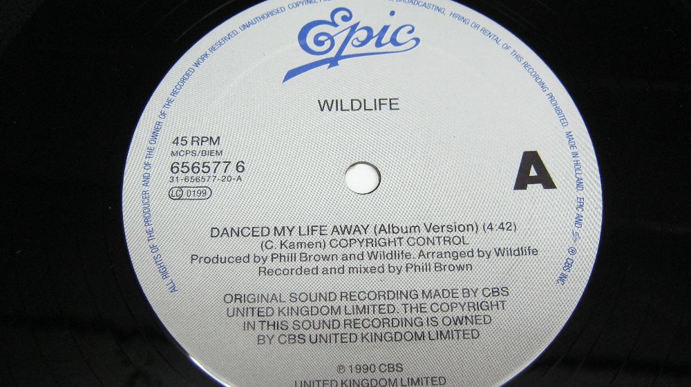 Disc vinil,Maxi.WILD LIFE-Danced my life away.1990.