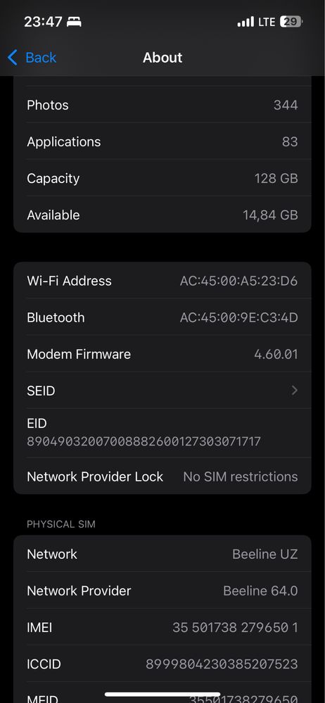 Iphone 13 128gb 85 aybi yo’q