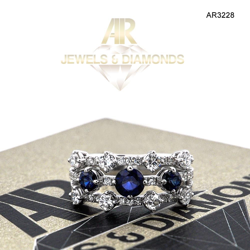 Inel Aur Alb cu Diamant model nou ARJEWELS(AR3228)