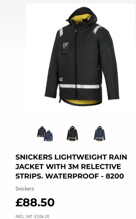Работно яке,дъждобран SNICKERS .Размер М
