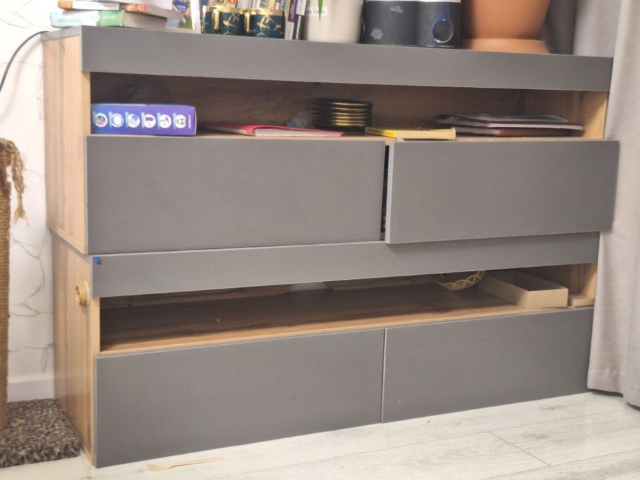 ТВ-тумба напольная, 130х42x37 см, серый, коричневый
130х42x37 см, серы
