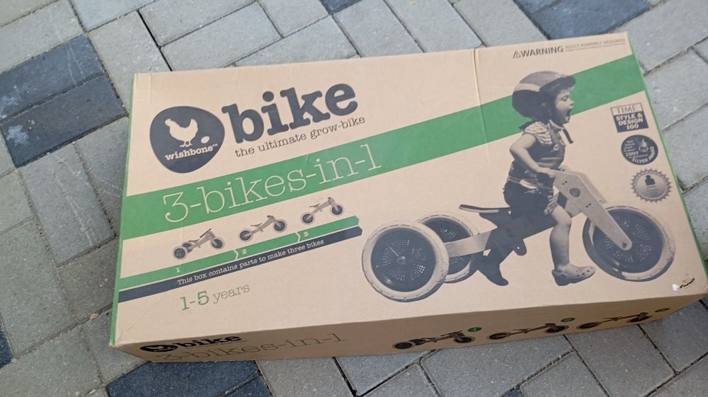 Tricicleta lemn EBIKE 3 in 1