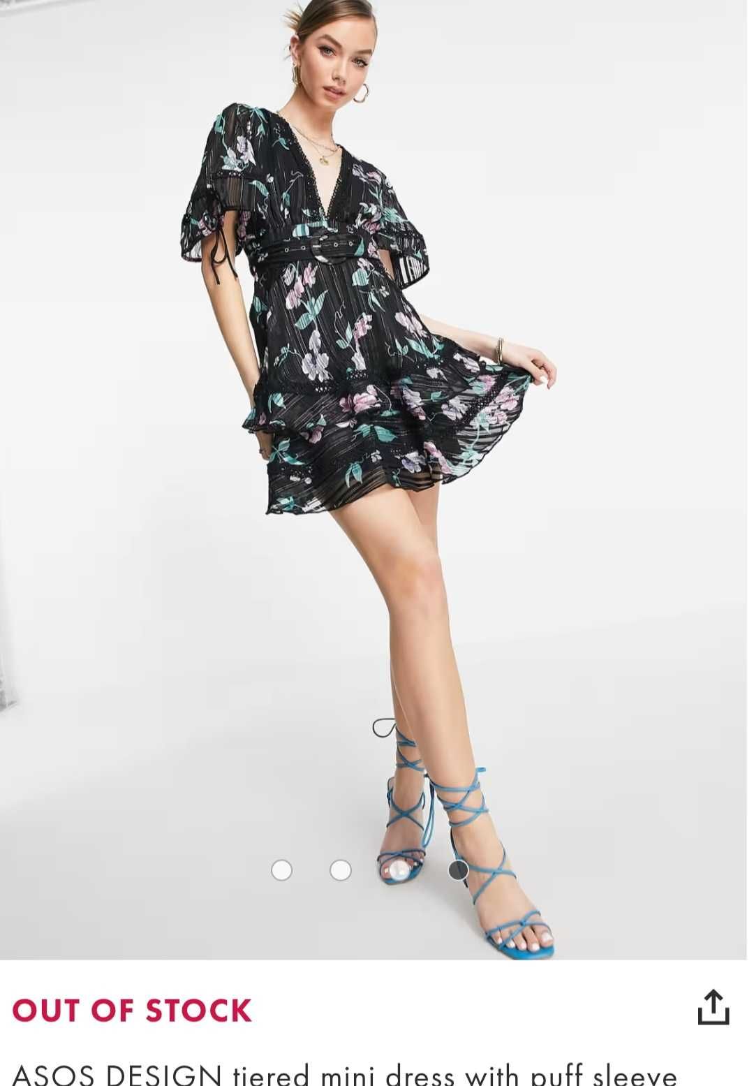 Rochita mini vaporoasa si eleganta de la Asos Design