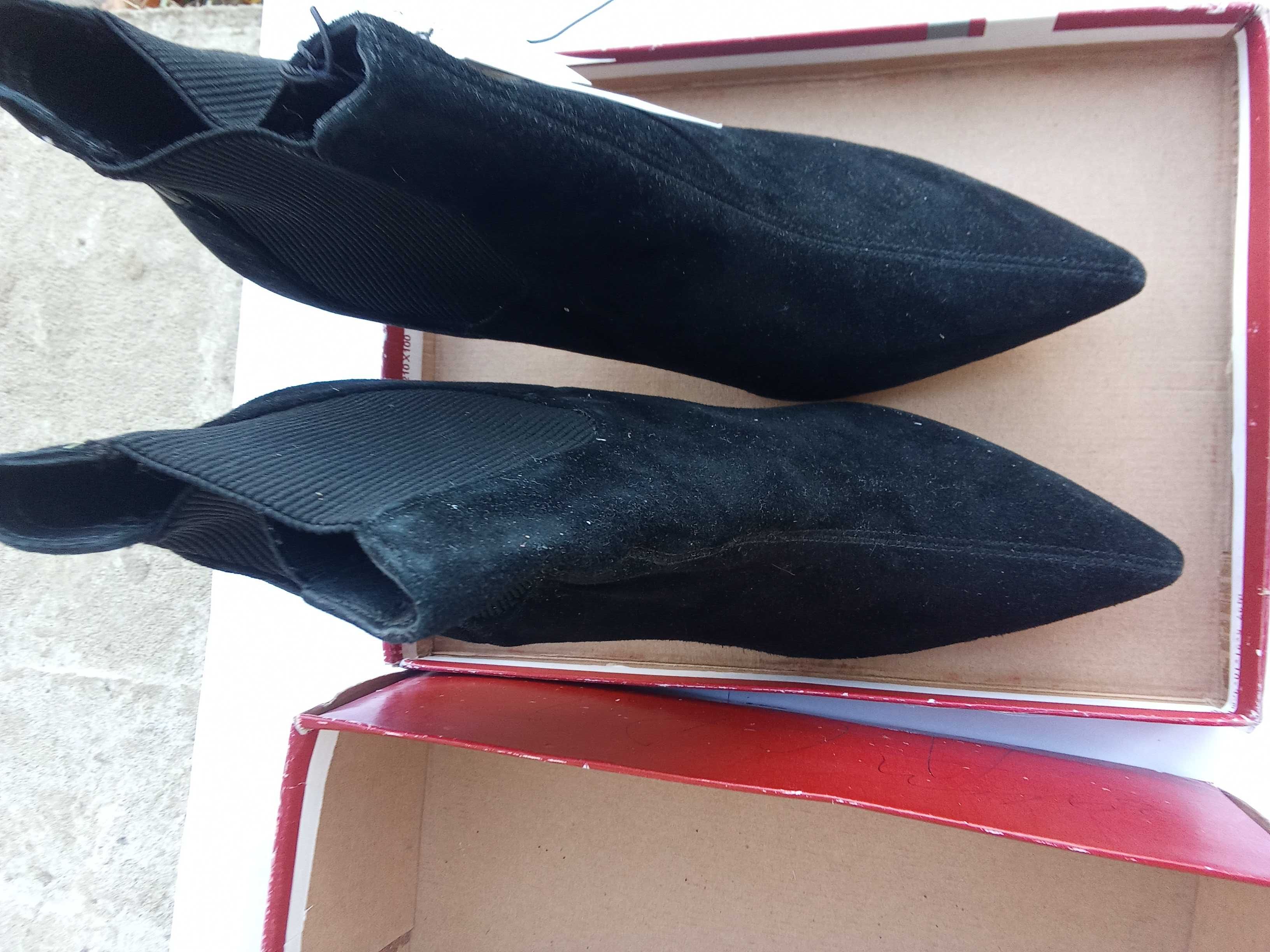 Botine dama piele, cu eticheta