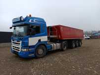 Vand ansablu basculabil Scania si semiremorca aluminui fliegl