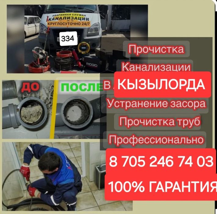 Прочистка канализации РЕД РАССРОЧКА ЕСТЬ!