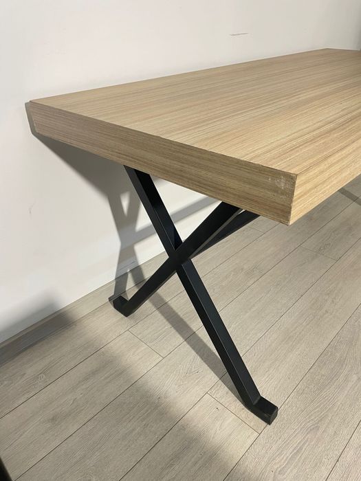 Masă 170x75 cm, Structură Metalică Solidă; Birou