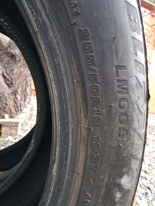Anvelope 255/50R19 marca Bridgestone, M +S, DOT 2024,8 mm