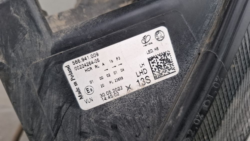 Far stanga LED Skoda Kodiaq facelift 2022 de Europa 566941009