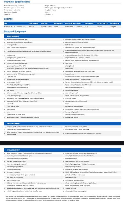 Porsche 992 (911) Targa 4 GTS Sport-Chrono,Lift,Burmeister,Matrix 2024
