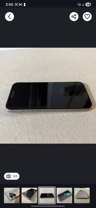 IPHONE 15pro max 256 gb Natural