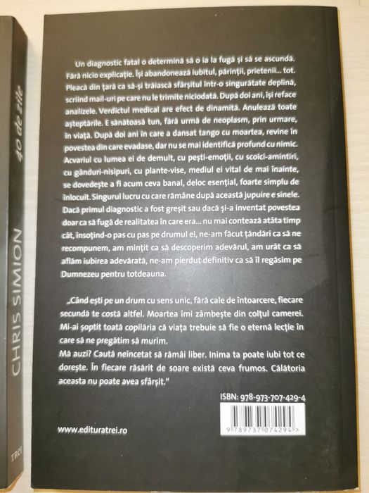 CHRIS SIMION: 40 ds zile, Ce ne spunem când nu ne vorbim, cu autograf