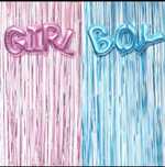 Perdea decorativa baby shower+20 baloane