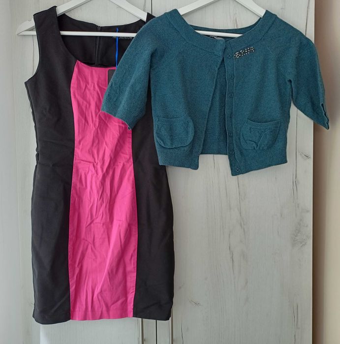Rochie Nouă cu cardigan lână