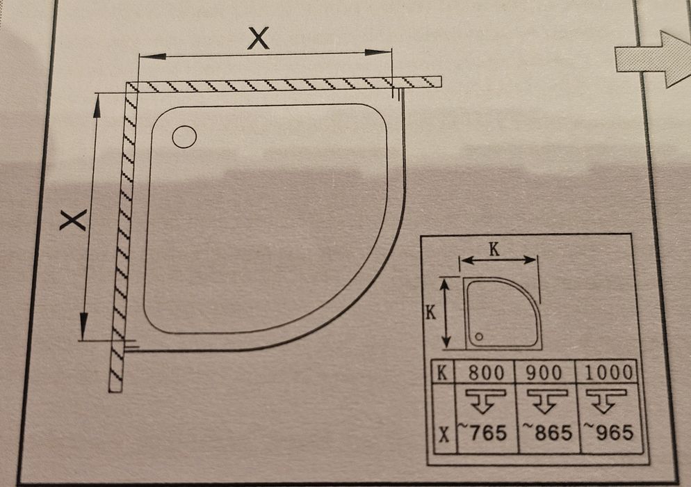 Душ кабина "СЕРИЯ M", овална, 90-90x190 см., мат стъкло, хром,