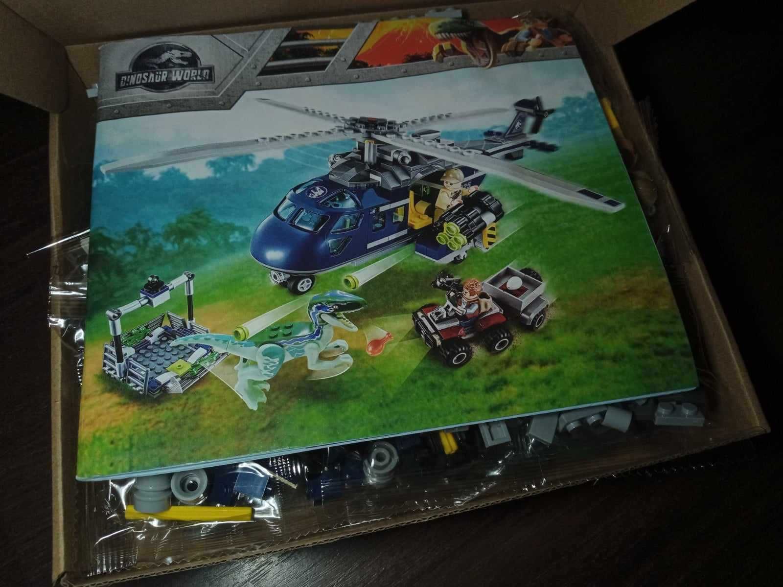 NOU TIP  lego Dinozaur Jurassic elicopter Urmarirea lui Blue "75928