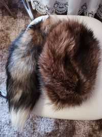 Дамска шапка-100% косъм от лисица