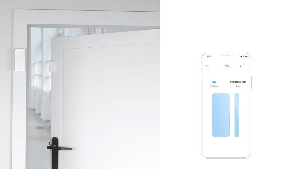 Безжичен сензор за врати и прозорци SONOFF DW2 WiFi