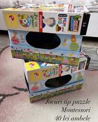Jocuri tip puzzle montessori