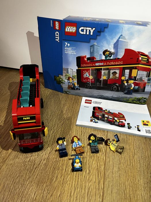 LEGO City 60407 Autobuz turistic rosu cu etaj