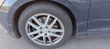 Vând jante Anzio aliaj 17" echipate cu cauciucuri iarnă pentru VW B8