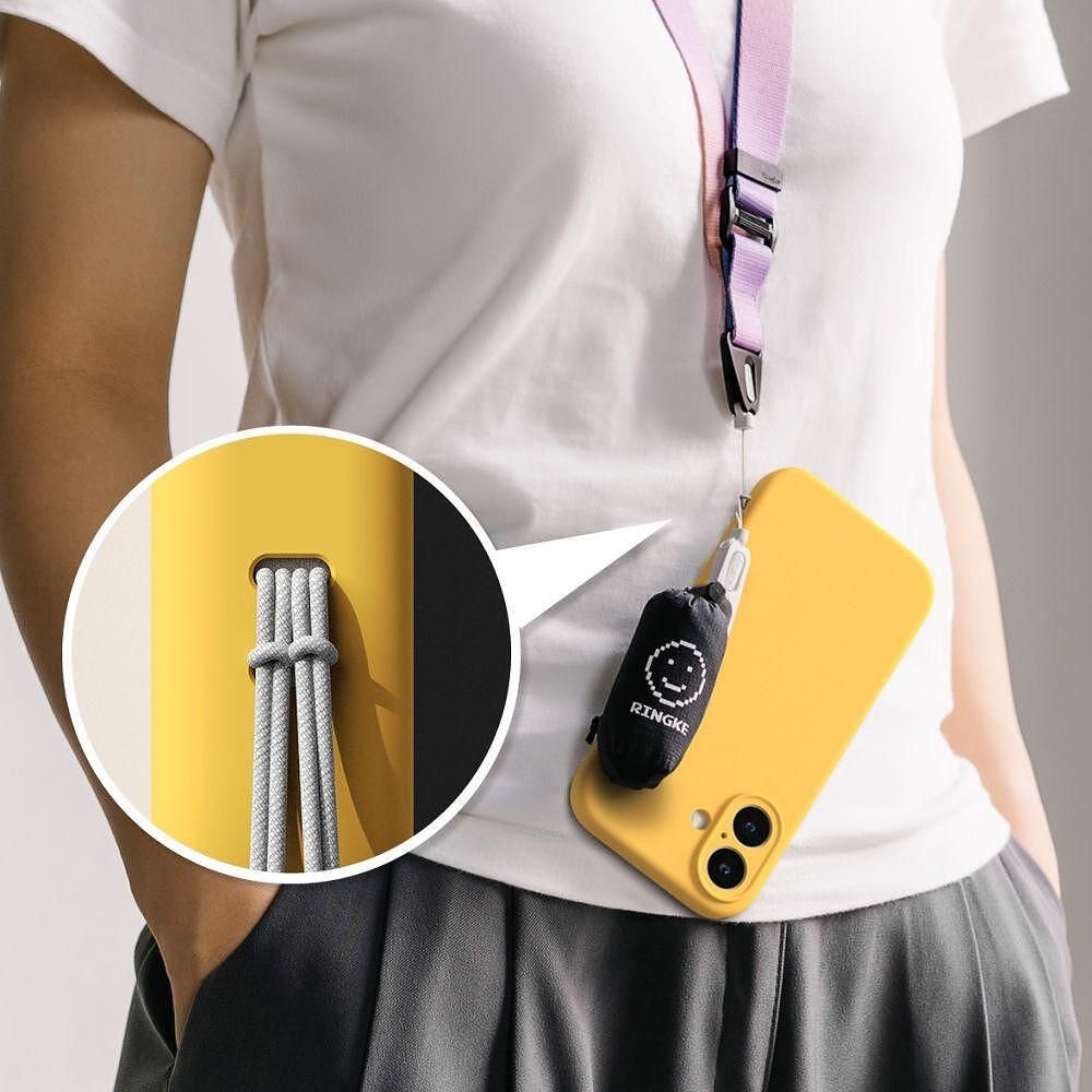 Кейс ringke silicone magnetic magsafe за iphone 16 - жълт