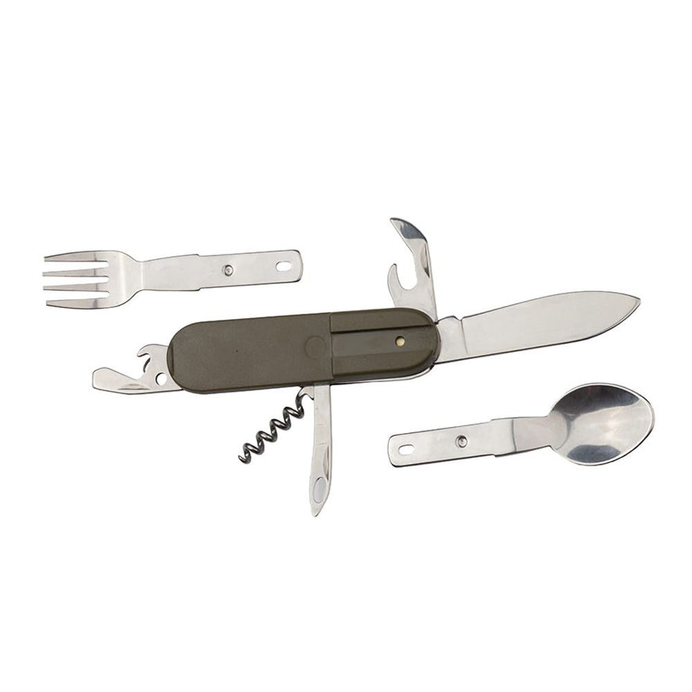 Briceag multifunctional Special Outdoor, otel, 7 functii, kaki, 16 cm