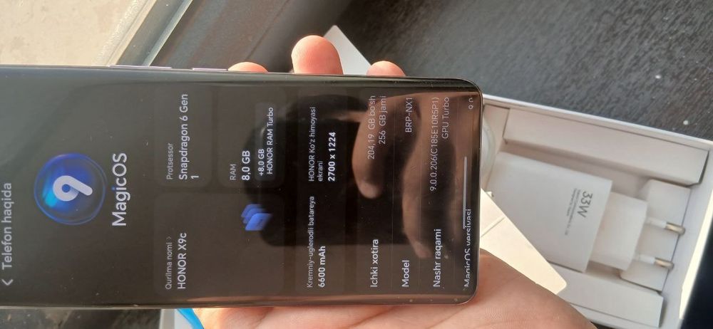 Honor x9c holati ideal